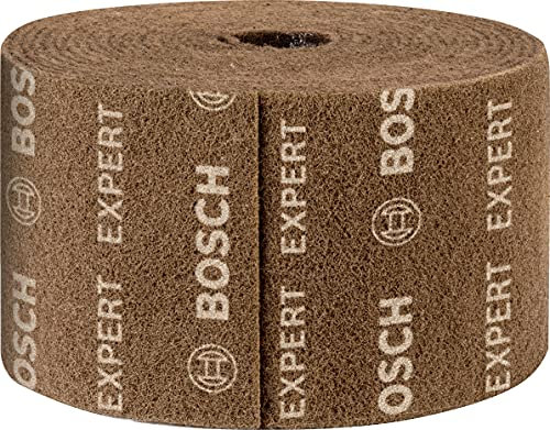 Bosch 1x Rouleaux en non-tissé EXPERT N880 (pour Tôles en acier, Acier inoxydable, Largeur 150 mm, Longueur 10 m, Extra cut A, Professional Accessoire Ponçage manuel)