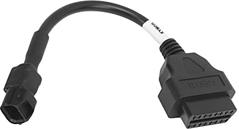 aqxreight Ymiko 3Pin Motorrad für OBD2 Diagnosekabel Gute Leitfähigkeit Ersatz für KYMCO für OBD2 Diagnoseadapteranschluss Motorradscanner Diagnosekabel