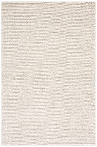 SAFAVIEH Area Rug 3x5 - Natura Collection - Beige & Ivory, Handmade Wool Blend, Textured Design, Ideal for Living Room, Bedroom, Dining Space (NAT425B)