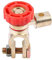 Coupe-Circuit Universel, Coupe-Circuit de Batterie de Voiture 12v, Coupe-Circuit de Borne de Batterie, Sectionneur Principal, 6x3.2x5cm(Rouge)