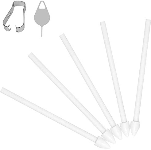 Flintronic Puntas de S-Pen, 5PCS, Compatible con Samsung Galaxy Tab S6/S6lite/S7/S7+/S7FE/S8/S8+/S8Ultra/S21Ultra/S22Ultra/S23Ultra/Note10/Note10+/Note20/Note20Ultra (Blanco)