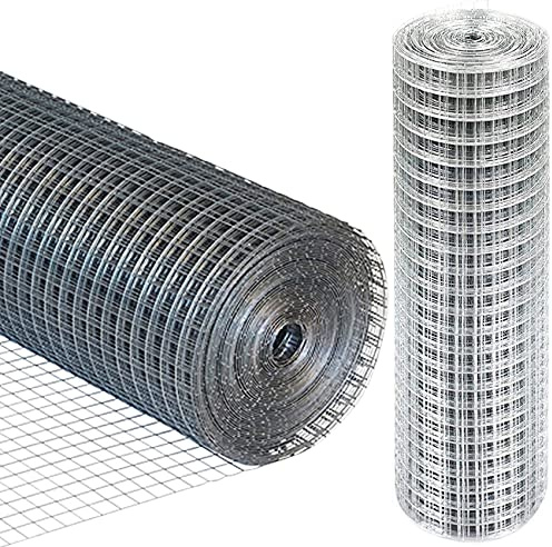 MARKSMAN Galvanised Mesh Wire | SQUARE Or HEXAGONAL | Fence Aviary | Rabbit Hutch Net | Heavy Duty | Quality Chicken Wire | Coop Pets Run Netting (0.9 X 5M - Square (13mm))