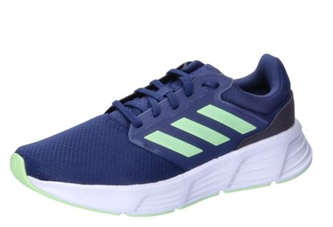 adidas Herren Galaxy 6 Shoes Laufschuhe, Dark Blue/Green Spark/Aurora Black, 39 1/3 EU