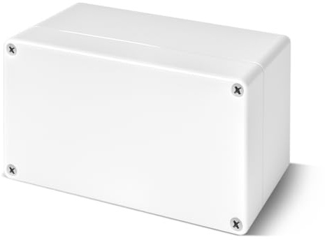 Anschlussdose, ABS Elektrisches Anschlusskästen,Wasserdichtes IP65 Abzweigkasten, DIY Kunststoff Fall, Gehäuse-Abzweigdose, Power Verteilerdose, Kunststoff Projekt Abzweigdosengehäuse,15.8 x 9 x 6 cm