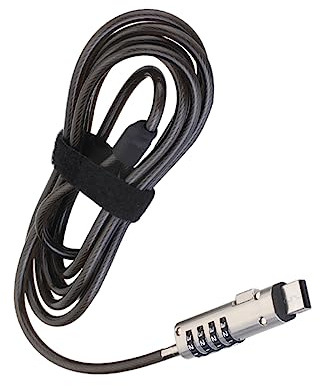 Hemobllo USB Schloss für Laptop und Computer, Schwarze Zinklegierung | Digitale Sperre für Geräte, mit Sponge Patch, Kompakt für USB Anschlüsse