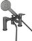 Bristan FRM BSM GM Frammento Bath Shower Mixer 2 Hole, Gun Metal Grey