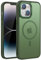 PuyaTeya Magnetisch für iPhone 13/14 Hülle, TOP Magnetische Adsorption Militärschutz Schutzhülle Samtige Touch Matt Anti-Kratzen Handyhülle für iPhone 13/14(Dunkel Grün)