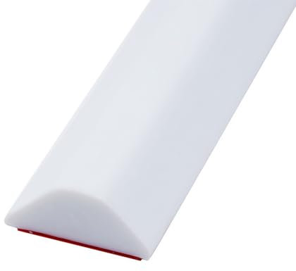 Schwallschutzleiste Dusche Silikon Wasserstopper Selbstklebend, 100CM Begehbare Dusche Boden Wassersperre, Duschwasserstop für Nass- und Trocken-Trennung Bad Küche - 1.5CM Höhe, Weiß