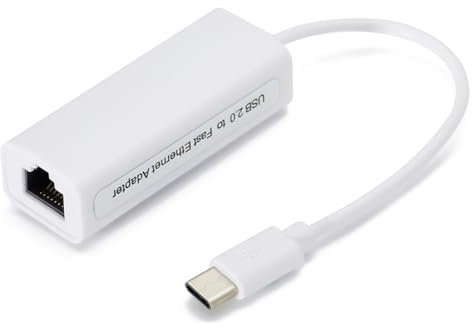 Junterone - Tarjeta de red USB tipo C a Rj45 (100 m, adaptador de cable de red sin controlador, fácil de usar