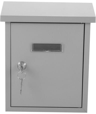 SHINEOFI Stainless Steel External Post Box Mailboxes Mountable Metal Letter Box