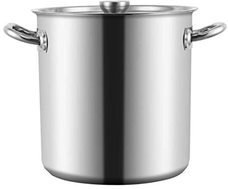 OQHAIR Pentola in Acciaio Inossidabile Pentola per Birra Fatta in casa Pentola Grande e Profonda in Acciaio Inossidabile (40 * 42 cm)