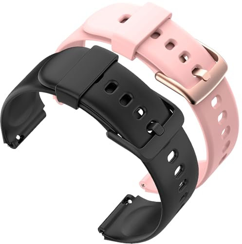 Gittos 19mm Armband für Hama 5910,ID205L Silikon Sport Ersatzarmband Kompatibel mit Yamay fitness,GRV FC1,Fitpolo H205L,Black SW01,Letscom,Letsfit,Lifebee,Willful,ID205S,ID205G