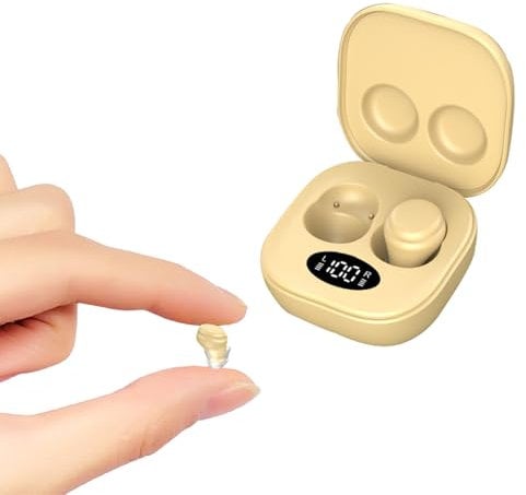 Invisible Earphones Small Mini Earbuds for Small Ears Wireless Bluetooth ENC Noise Cancelling Small In Ear Headphones Wireless Sleep Ear Buds TWS Bluetooth Earphones for iPhone Android Side Sleeping