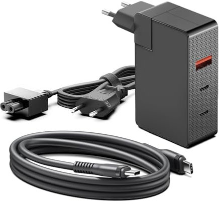 KFD Caricatore USB-C da 140W GaN 28V 5A Alimentatore per MacBook Pro 16, HP OMEN Transcend 14 Spectre x360 16 MSI Prestige 14 16 AI Studio, DJI Power Power Portatile Powerstation