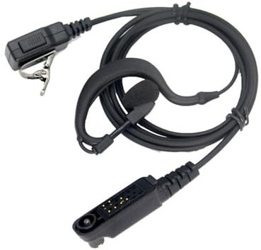 AGPTPYGZFW Compatible for Auriculares for walkie Talkie ZTE PH790 PH500 PH520 GH650 PH700 PH790, Auriculares for conducto de Aire for Radio bidireccional(Schwarz)