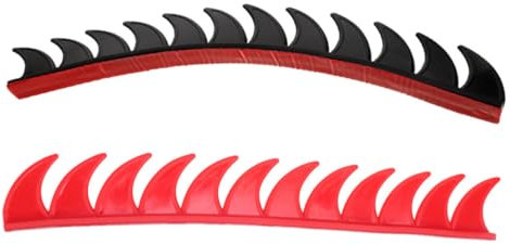 AKOOSY 2stücke Motorradhelm Dekorationsstreifen Fins Aufkleber Und Langlebige Und Fade-resistente Finne Für Kreativen Helmstil Einfache Installation Für Helme
