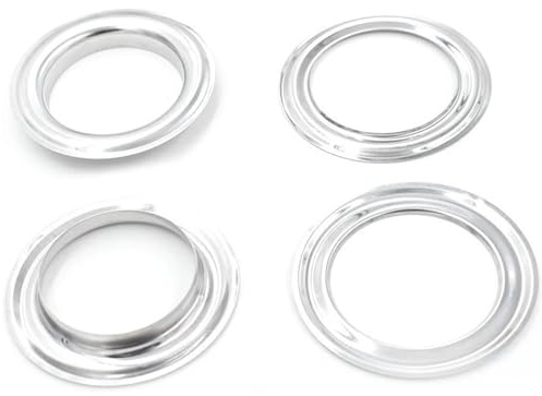 Curtain Grommets 100Pcs 40 MM Metal Curtain Eyelets Sewing Silvery Buttons Patches Bags Accessories Clothes King Rivets Buckle for Window Curtain Hanging