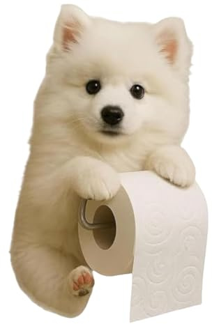 Porta carta igienica per cani divertente porta rotolo di carta igienica in resina sintetica porta carta igienica a parete porta rotolo porta rotolo porta rotolo porta rotolo per bagno e cucina