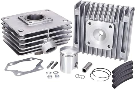 Schmitt Zylinderkit GST-60 60 ccm Ø 41 mm kompatibel mit Simson S 51 B2-4 | Hub 44 mm, 2 Kanäle, Grauguss, OEM STT48900 kompatibel mit Simson Schwalbe KR 51/2E 1979-1986, Simson SR 50 Bj. 1987-1990
