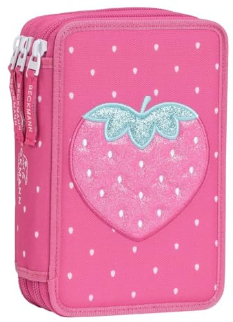 Beckmann Federmäppchen 3-Fold Pencil Case Strawberry Purpur