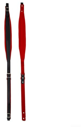 Snugawarm Correas de acordeón ajustables, cómodo cinturón de hombro de cuero para acordeones de 60 a 120 bajos, diseño ancho y grueso para reducir la fatiga, para cuero sintético y herrajes metálicos