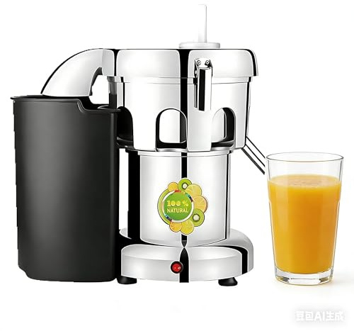 Estrattore Di Succo Professionale 110V/220V Centrifuga Elettrica Macchina Per Succhi Di Frutta Verdura Intera Acciaio Inossidabile Per Uso Intensivo Spremiagrumi Famiglie Ristoranti Bar(A2000(550W))