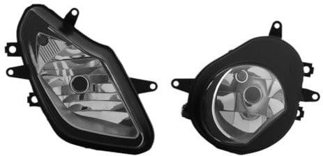 NSVsgskUM Motorrad-Scheinwerfer-Kopflampenbaugruppe, kompatibel mit S1000RR 2009 2010 2011 2012 2013 2014