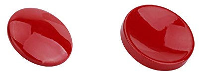 JJC SRB Metall Weichen Sharp Auslöseknopf für Leica Fujifilm/Canon/Nikon/Sony/Ricoh (1 x Konkaver und 1 x Konvexe Oberfläche) – Dunkelrot Kit