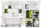 Medianlux Fliesenaufkleber Fliesenbild Zen Steine Blüte Bambus Grün Wellness SPA Aufkleber Sticker Deko Bad WC, 15x20cm fp5p150h-71810