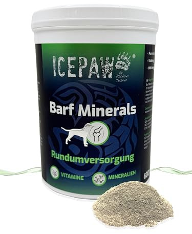 ICEPAW Barf Minerals I für Hunde I 600 g I Mineralienmischung bei Rohfütterung