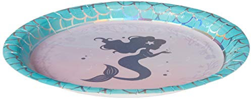 Creative Party PC336704 Mermaid Theme Paper Dinner Plates - 8 Pcs