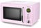 Rosa/Pink 700 Watt Mikrowelle 20 Liter Garraum Drehteller Retro Design Emerio MW-112141.1 Mikrowellen-Gerät