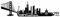 Samunshi® San Francisco Skyline Wandtattoo Sticker Aufkleber Wandaufkleber City Gedruckt San Francisco 120x35cm schwarz