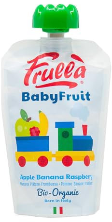 PUREA DI MELA E BANANA SENZA GLUTINE PUREA DI LAMPONI BIO 100 g - FRULLA (NATURA NUOVA)