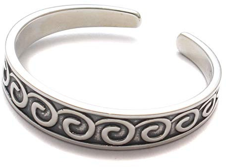 loveyourdiamonds Zehenring für den großen Zeh mit Wellenmuster aus 925 Sterling Silber