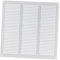 300x300mm Rejilla de Ventilación con Mosquitera - Rejillas de Aireación Metálicas - Acero, Blanco