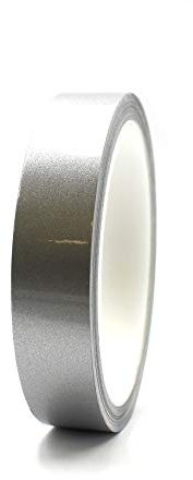 Finest Folia Bandes adhesives décoratives pour auto voiture moto bateau modélisme nombreux coloris longueur 10m ruban adhésif (Argent, 20mm)