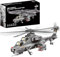 Apostorphe Games Attack Helicopter Air Force Building Block Set – 272-Pcs Helicopter Building Toys Set – Building Block Plane Toy for Kids Older Than 10 and Adults – Compatible with All Bricks