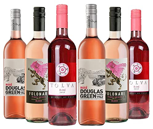 Premium Rosé Wine Mixed Case of 6 - Tolva, Folonari & Douglas Green