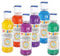 PRIMO - Colla Liquida Trasparente Colorata a Acqua, 6 Colle a Colori 240g con Dosatore, Prodotto Cartoleria Lucido Fissante Lavabile Ideale per Slime per Bambini, Vernice, Lavoretti Creativi Découpage