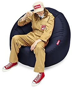 Fatboy® Blow Up Chair Lamzac O - Aufblasbares Sofa für Erwachsene & Kinder - Aufblasbares Sofa - Aufblasbarer Stuhl - 110 x 103 x 62 cm - Keine Pumpe erforderlich - Für drinnen und draußen, Dunkelblau