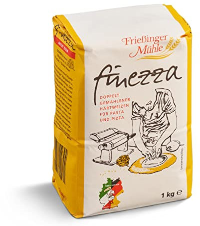 Finezza Hartweizenmehl 1 kg von der Frießinger Mühle, Mehl für Pasta, Nudeln und Pizza