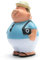 Herr Bert I Urlauber Bert I Knautschfigur I Stressball I Anti-Stress I Handtrainer I H: 10 cm I zum Stressabbau kneten I nimmt Immer Wieder die Ursprungsform EIN Mehrfarbig