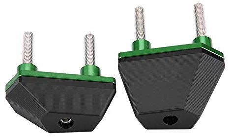 2 STÜCKE Motorrad Sturzpads Fallende Crash Pad Protector für Kawasaki Z800 Z1000 Z750(Grün)