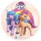 dekora - Essbare Tortendeko für Kinder | My Little Pony Tortenaufleger aus Esspapier - 20 cm