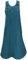 GURU SHOP Gonna salopette da donna in cotone, nero, 46
