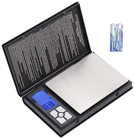 Digitalwaage, 2000g/0,01g Küchenwaage Digitale Profi Feinwaage mit LCD Display Electronische Waage Küchenwaage, Taschenwaage für Schmuck, Lebensmittel, Kaffee