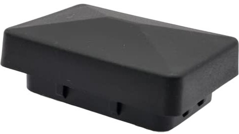 RHEHAG Pfostenkappe KU Dachform flach 60x40 mm 10 Stück (schwarz)