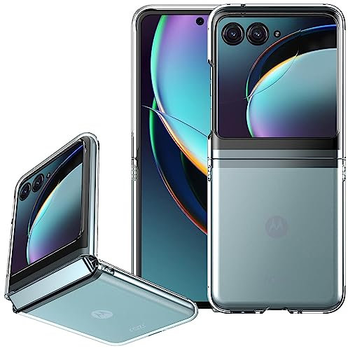 Miimall Kompatibel mit Motorola Razr 40 Ultra Hülle, Ultradünn Leicht Klar PC Schutzhülle Anti-Kratz Anti-Fingerabdruck Anti-Gelb Durchsichtig Handyhülle für Motorola Razr 40 Ultra 2023