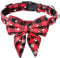 Kesote Hundehalsband Katze Halsband Hund Weihnachtshalsband Klein Hunde Hundeschleife Einstellbar Schleife Rot Weihnachten Geschenk Welpen (S)